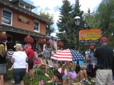 Fourth of July on the lawn in the center of Breckenridge, at Breckenridge Associates Real Estate