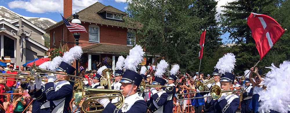 Tooting our own horn : A marching band at Breckenridge Associates on the Fourth of July