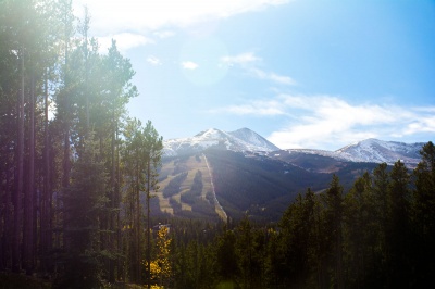 view from Boreas Pass road and south end of Breckenridge subdivisions and neighborhoods